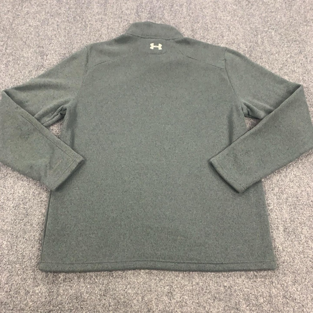 Under Armour Specialist Storm Sweater Mens 2XL Green ColdGear Fleece Pullover - Picture 13 of 16